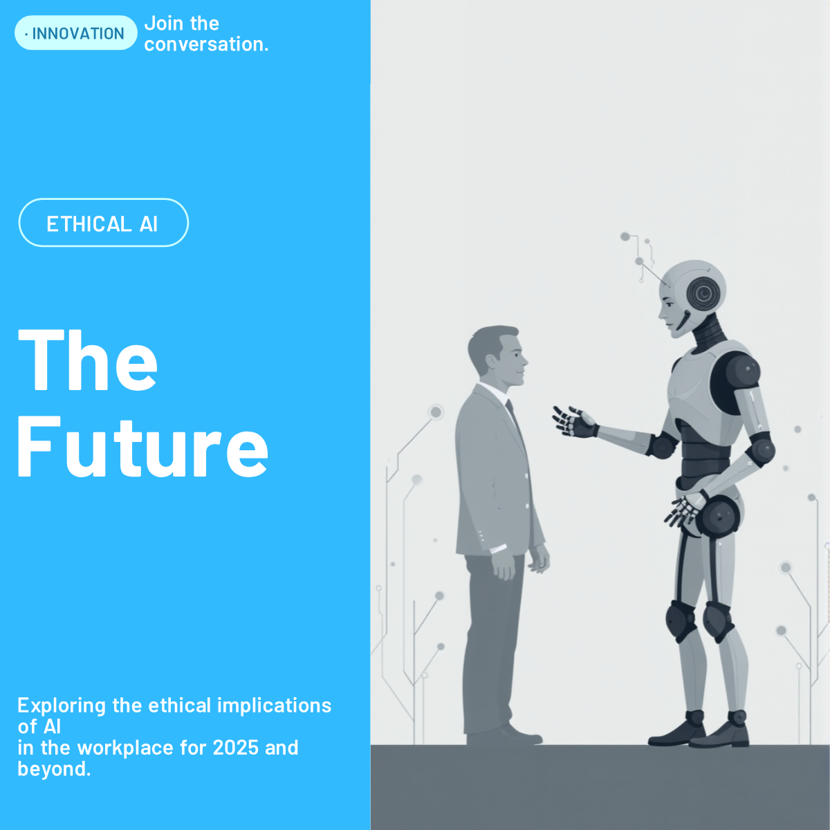 Artificial Intelligence Technology 2025 Ethics LinkedIn Post Template ...