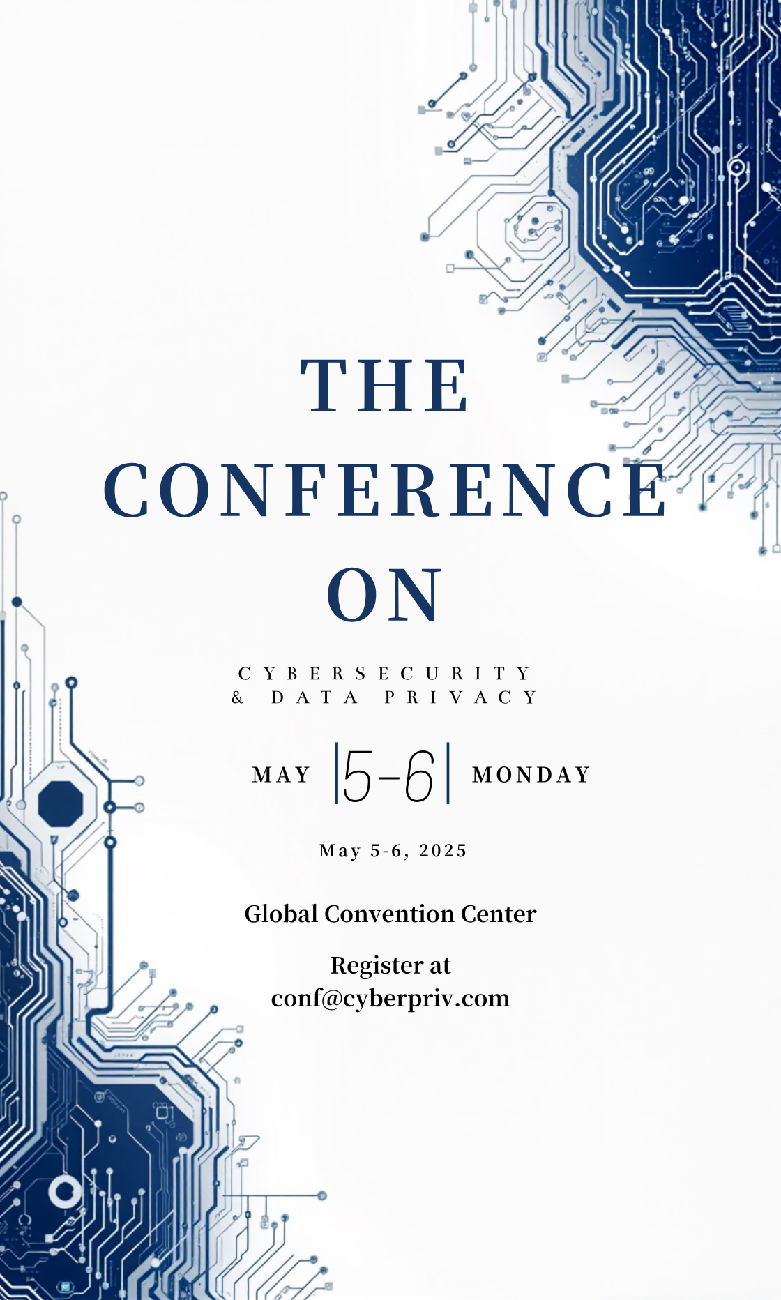 Make your own Cybersecurity and Data Protection and Privacy Conference Invitation!