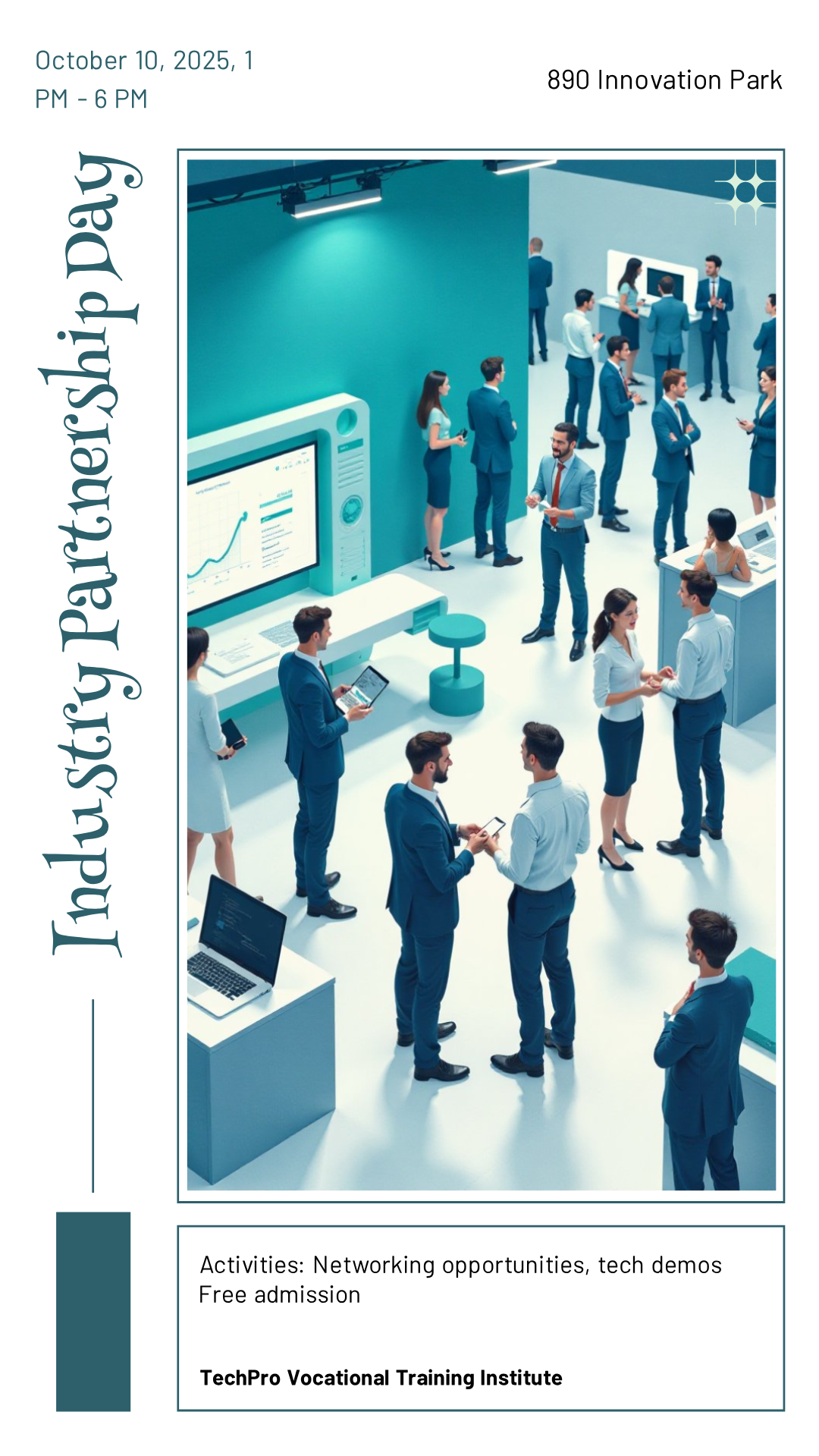 Make your own TechPro Vocational Training Institute Partnership Day Poster!