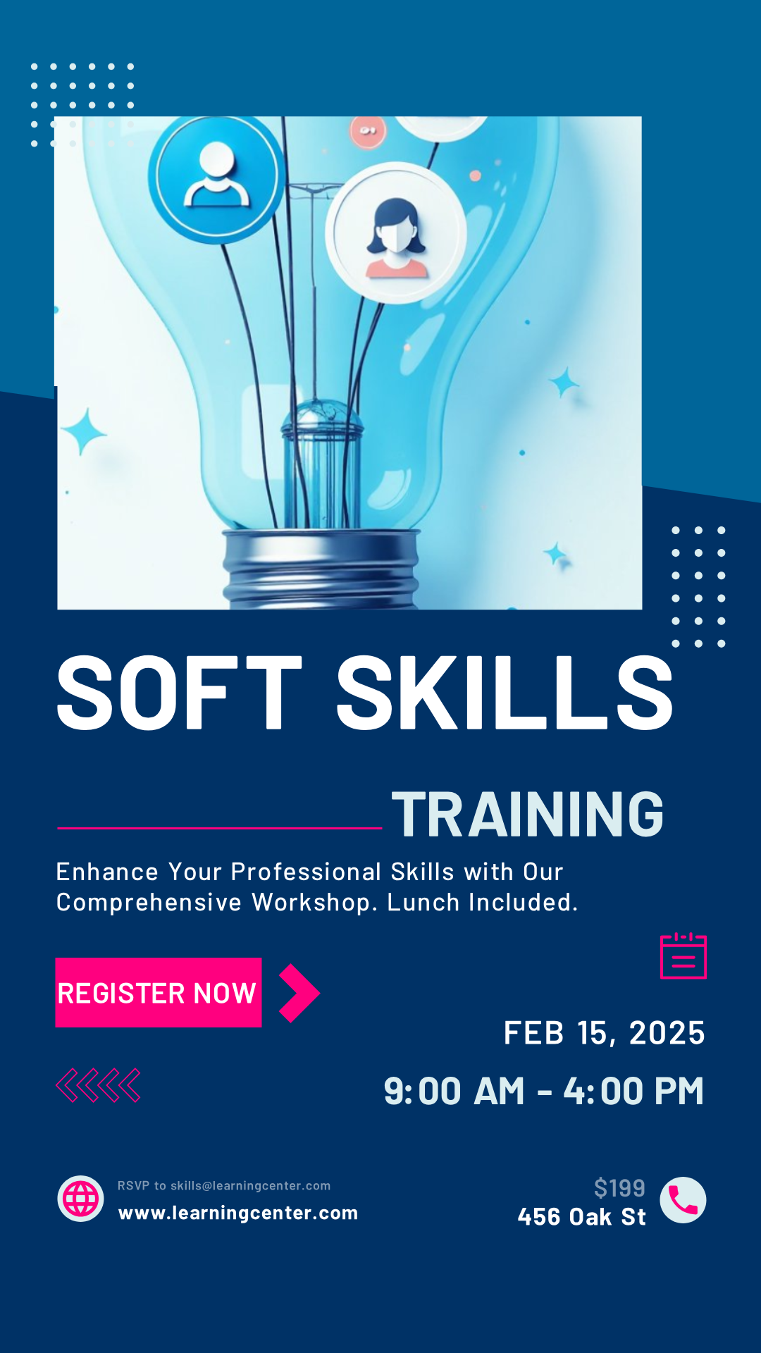 Soft Skills Training Workshop Poster Template - AI Designs by MolyPix.AI