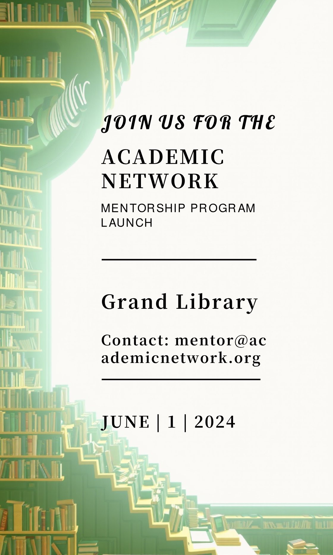 Make your own Academic Network Mentorship Program Invitation!