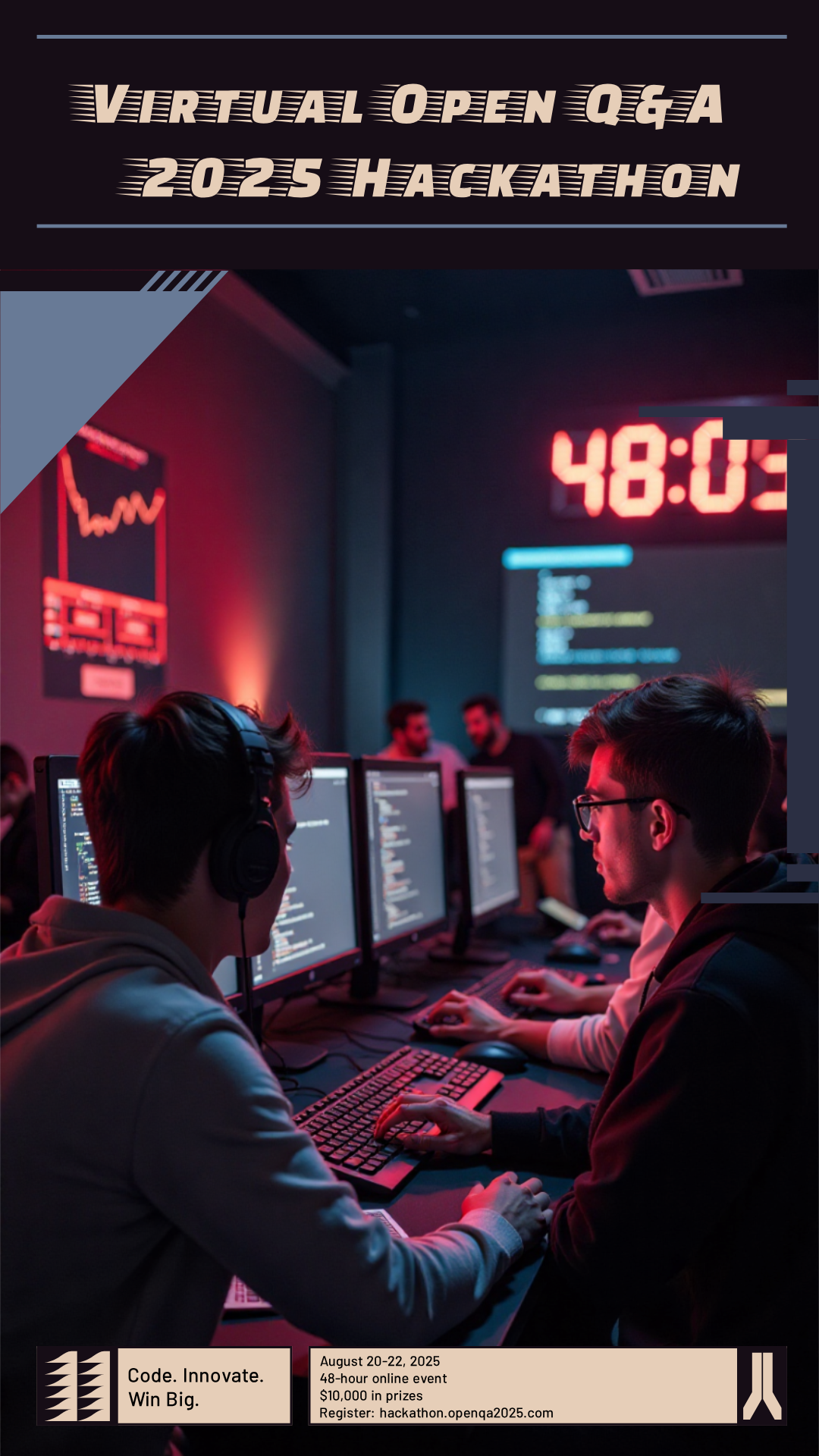 Make an Virtual Open Q&A 2025 Hackathon Poster that showcases your style - it's that simple!