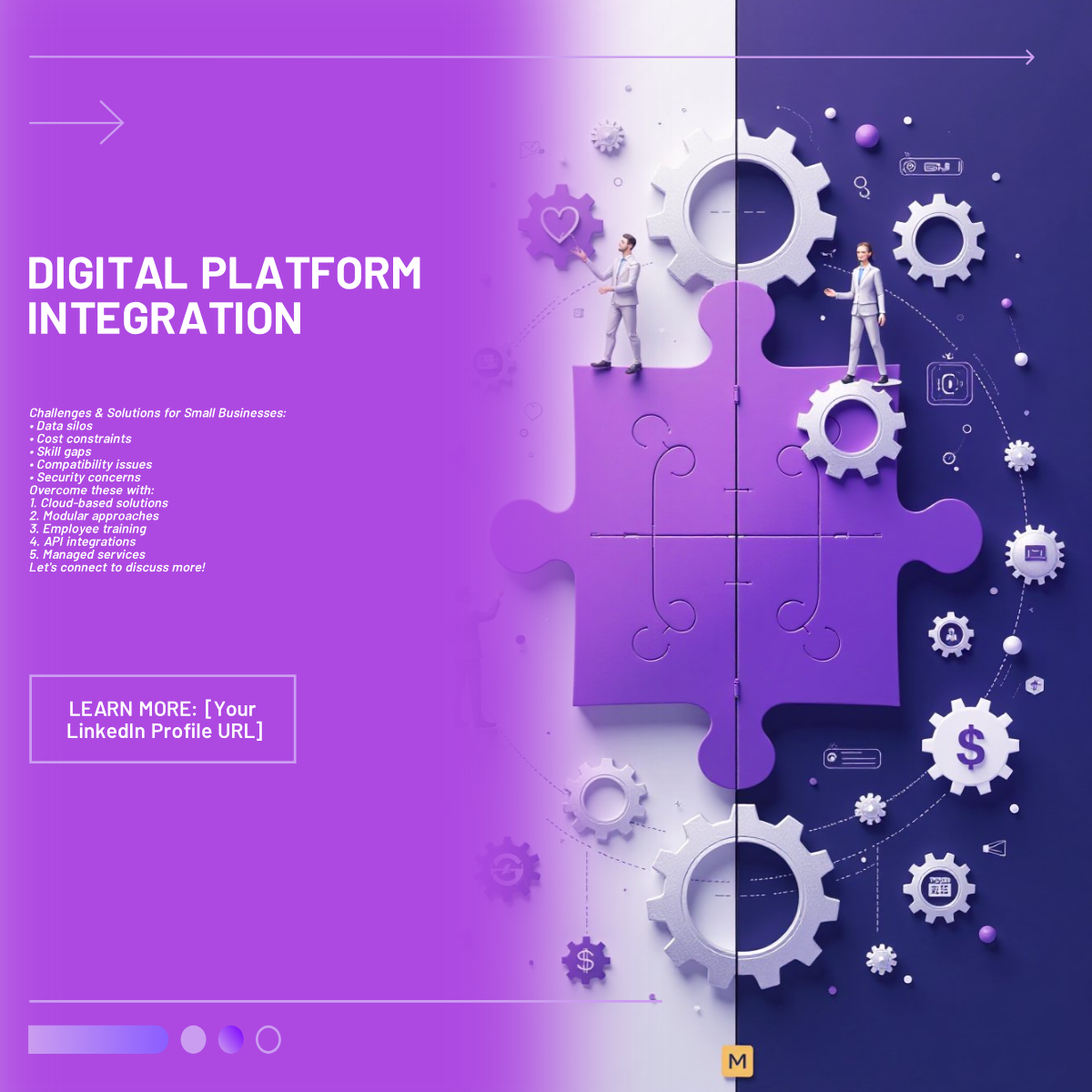 Digital Platform Integration Solutions LinkedIn Post Template - AI ...