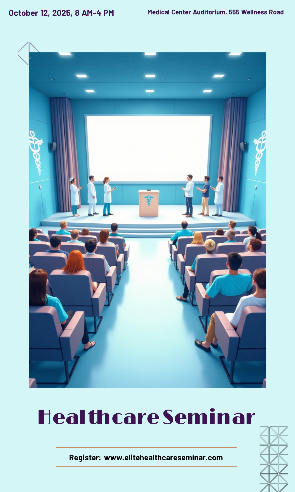 Capture the beauty of design by creating an Elite Continuing Education Healthcare Poster!