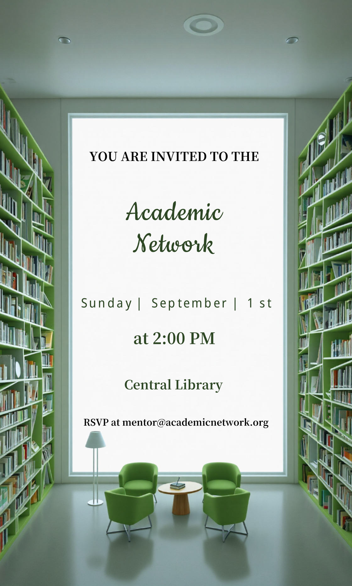 Personalize this Academic Network Mentorship Program Invitation template!