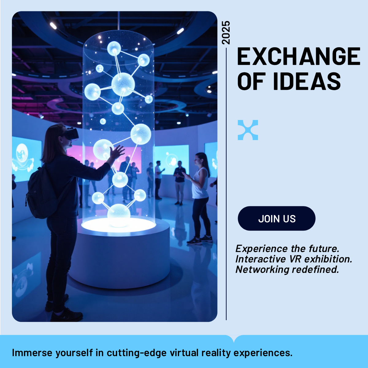 VR Exchange of Ideas 2025 Exhibition LinkedIn Post Template - AI ...