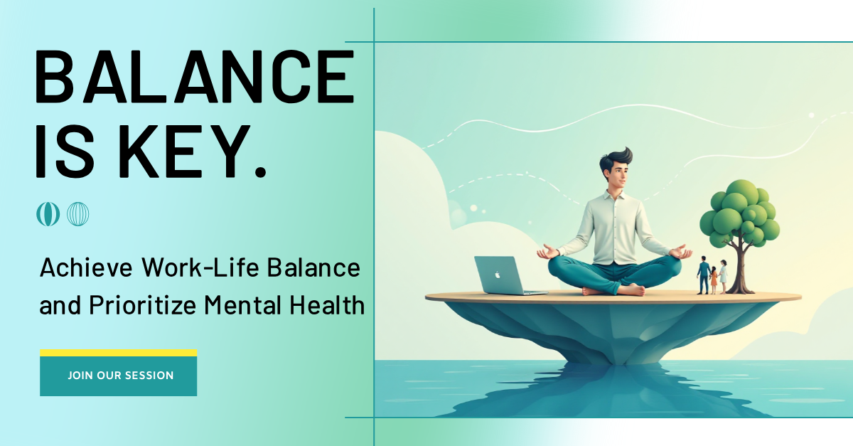 Work-Life Balance Educational Session LinkedIn Single Image Ad Template ...
