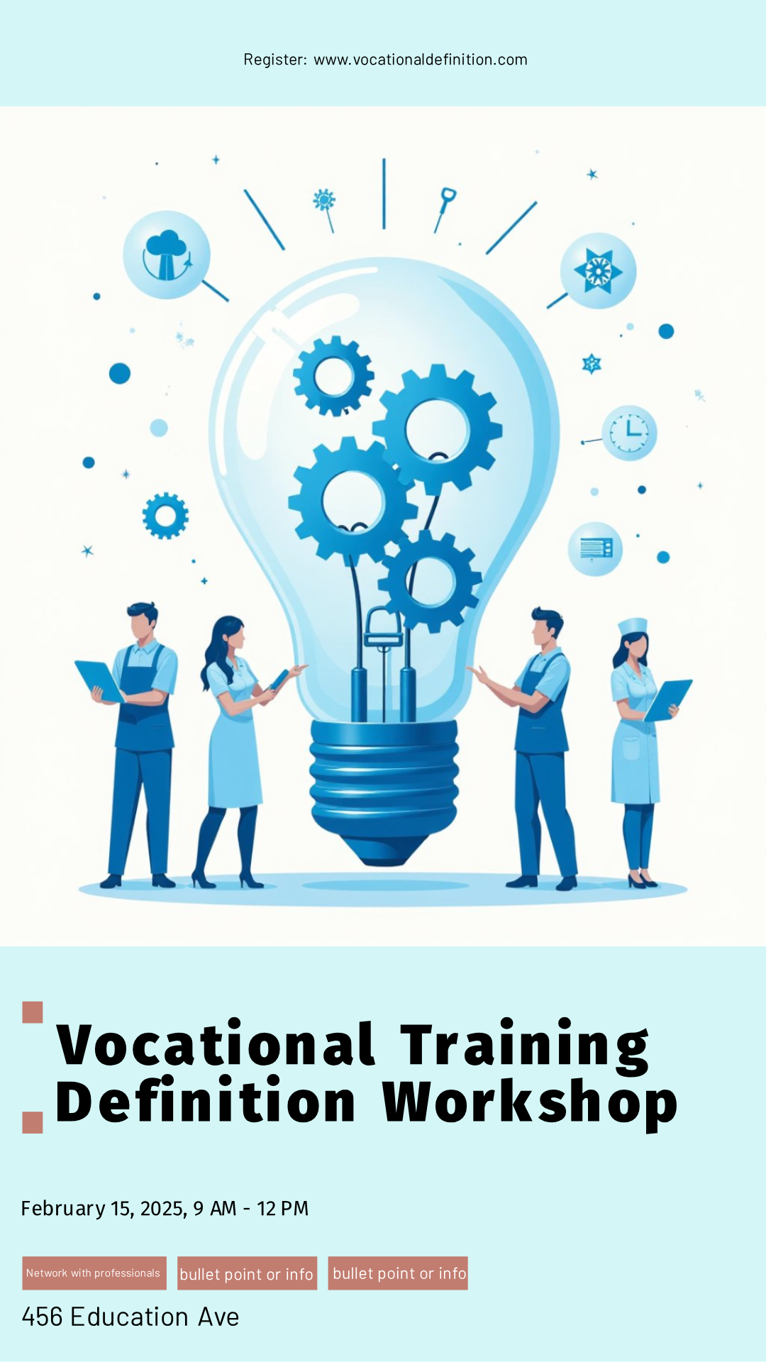 Make your own Vocational Training Definition Workshop Poster!