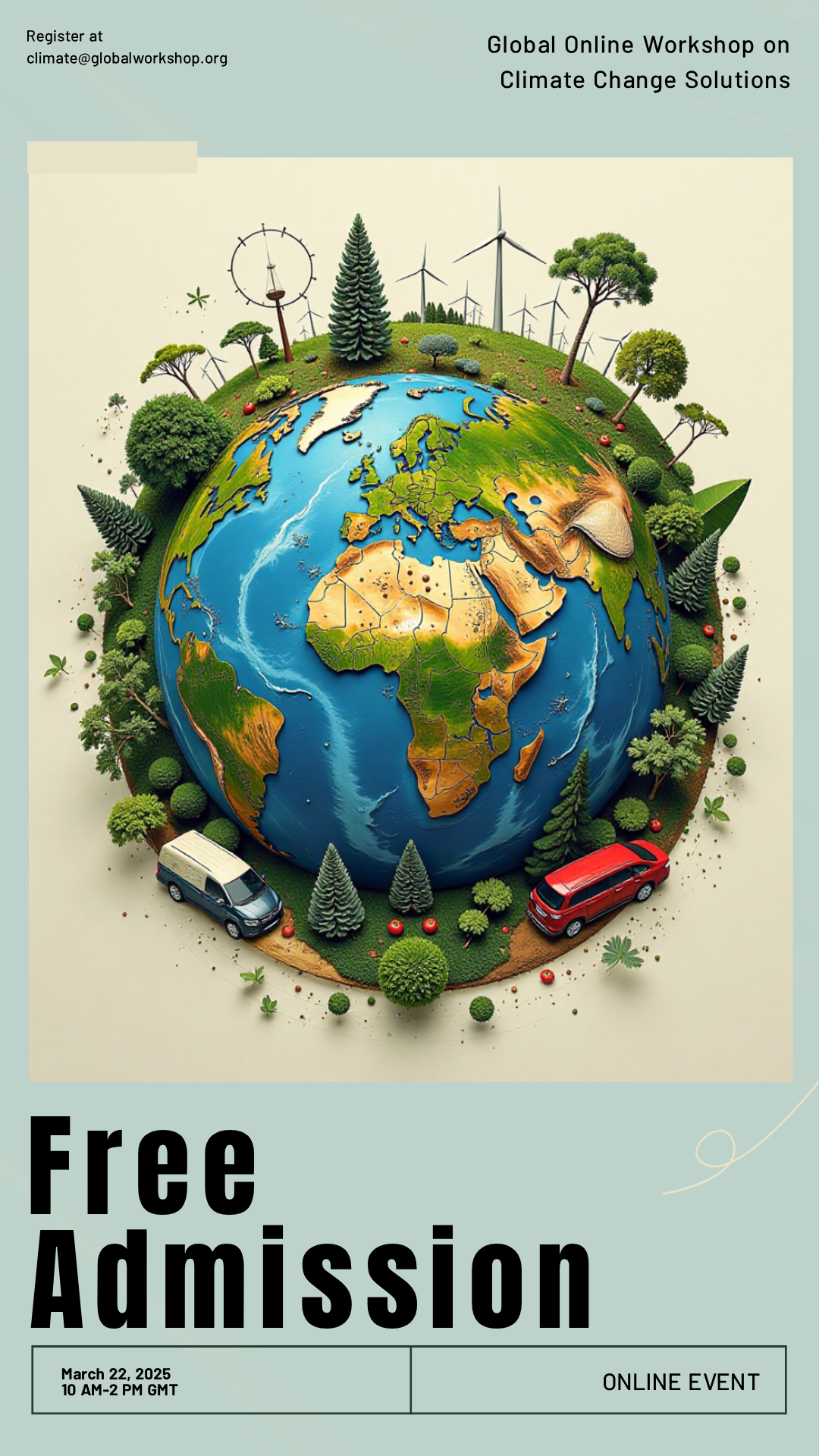 Make an Global Climate Change Online Workshop Poster that showcases your style - it's that simple!