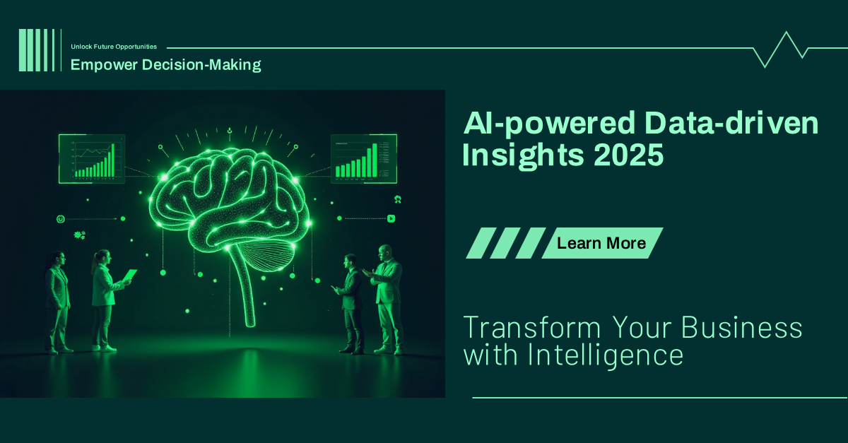 AI-powered Data-driven Insights 2025 LinkedIn Single Image Ad Template ...