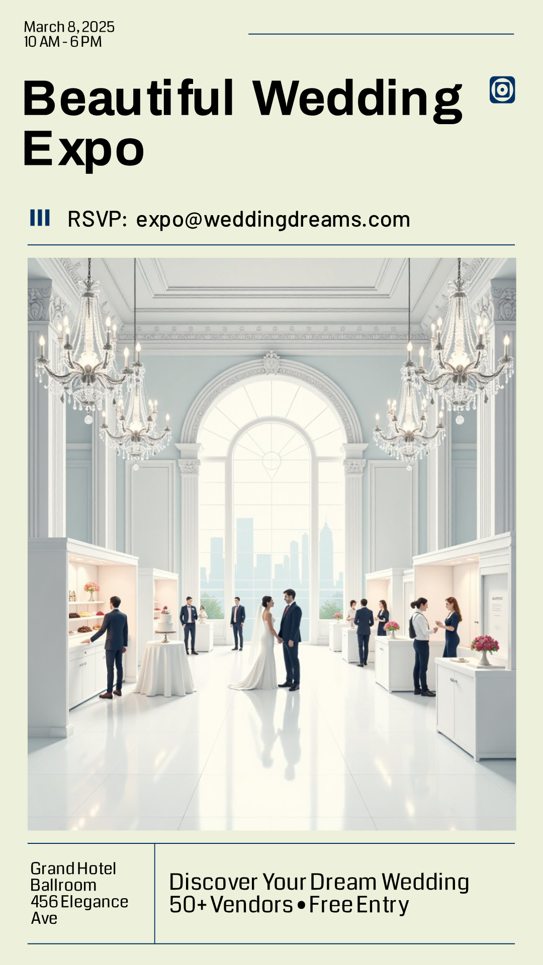 Make an Beautiful Wedding Expo Poster Poster that showcases your style - it's that simple!