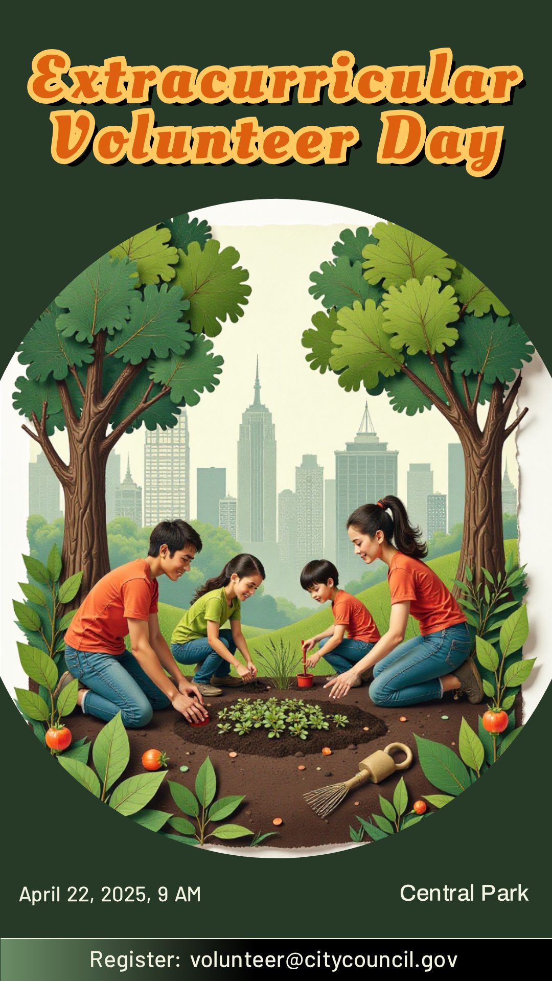 Make your own Extracurricular Volunteer Day Poster!
