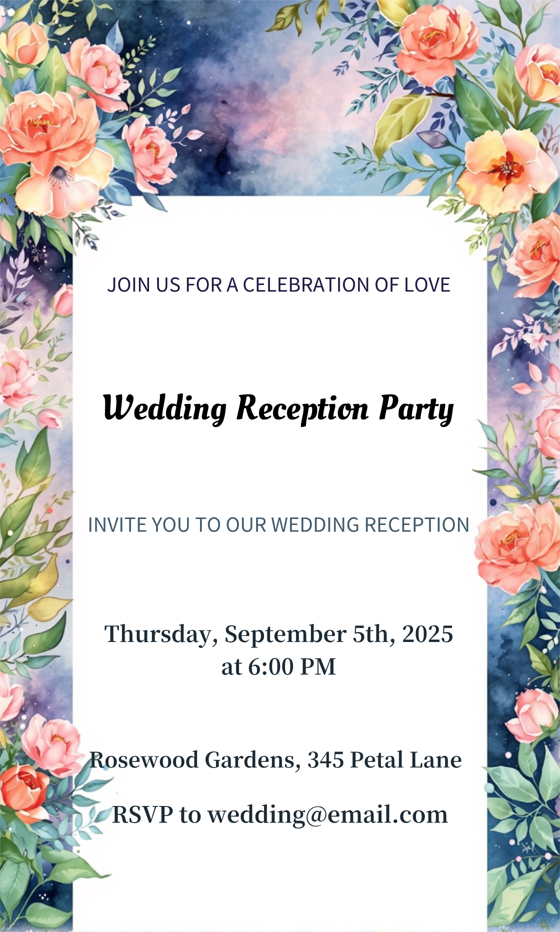 Make an Wedding Reception Party Lighting Invitation that showcases your style - it's that simple!