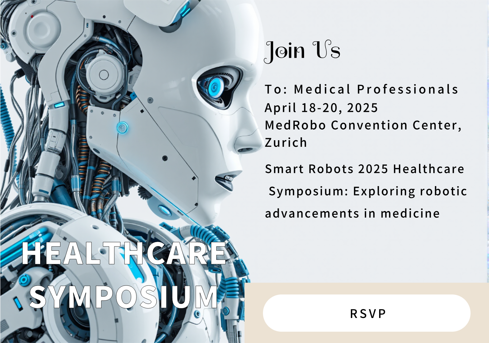 Smart Robots 2025 Healthcare Postcard Template - AI Designs by MolyPix.AI
