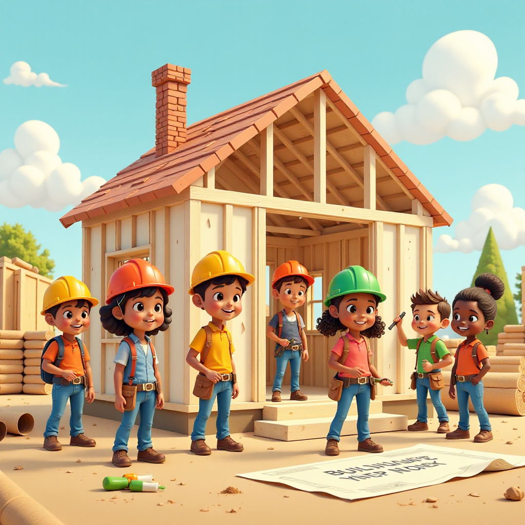 Turn inspirations into wonderful visuals in no time. Generate a Charitable Community Service Construction Illustration on your own!