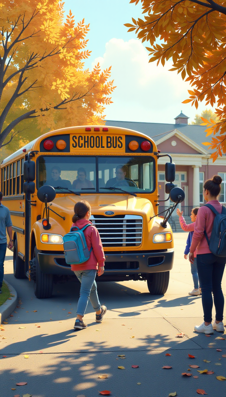 Get creative! Make your desired School Bus Welcome Back to School Image by typing a simple description!