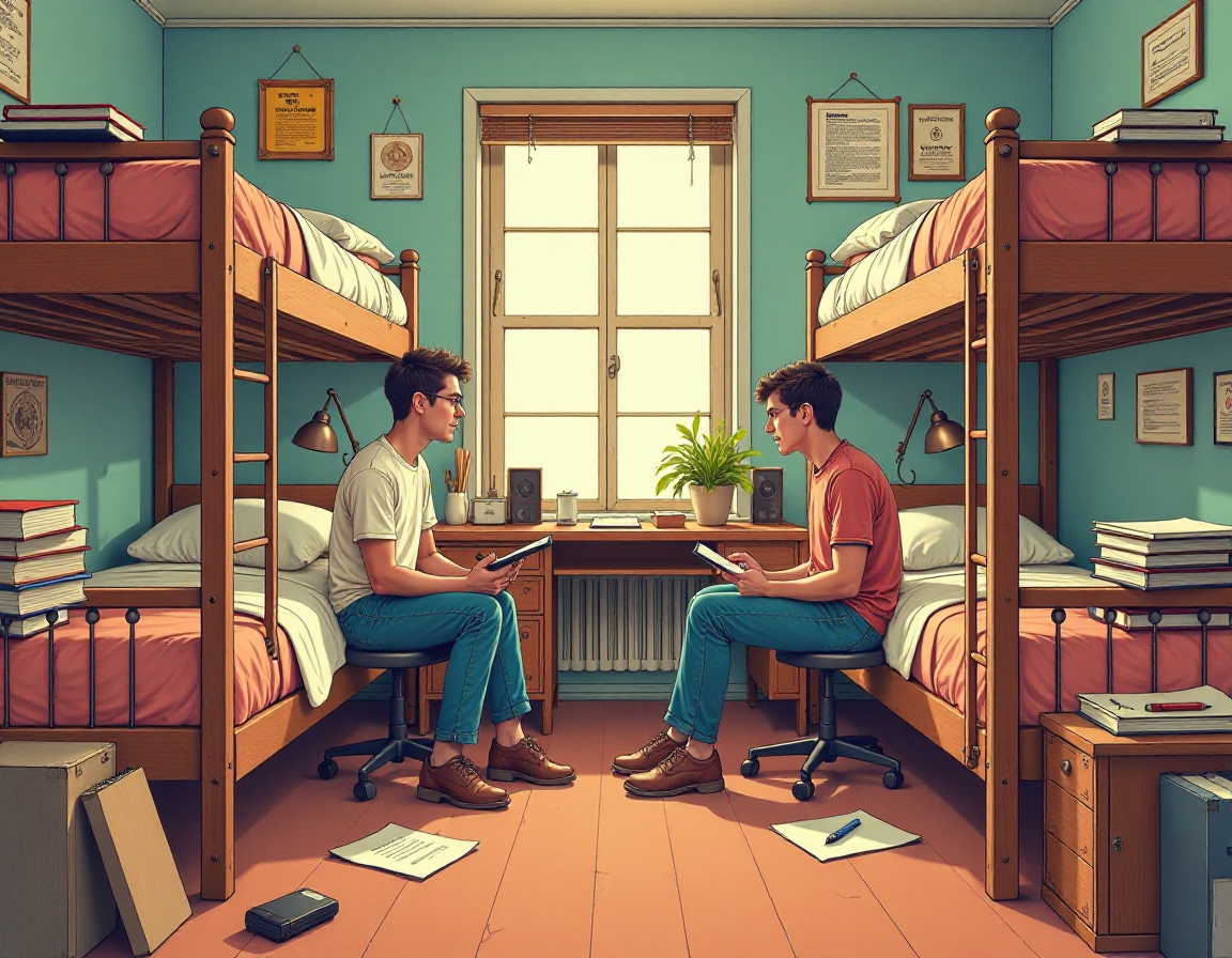 Turn inspirations into wonderful visuals in no time. Generate a Nostalgic College Campus Life Illustration on your own!