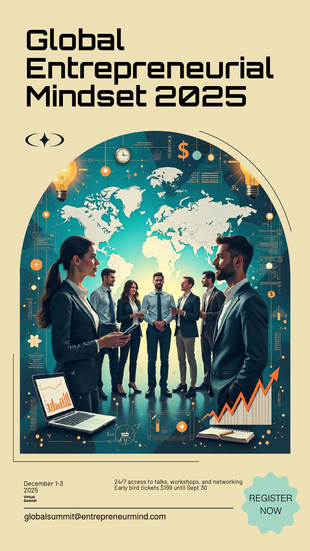 Get creative! Design your perfect Global Entrepreneurial Mindset 2025 Summit Poster!