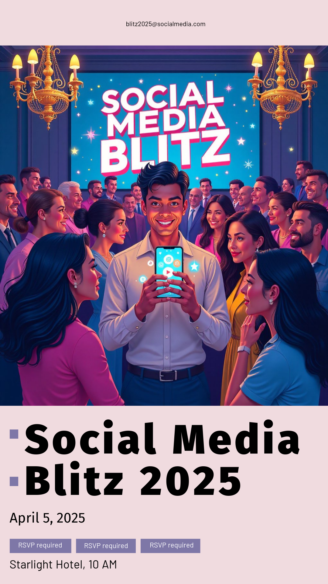 Social Media Blitz 2025 Influencer Poster Template - AI Designs by ...