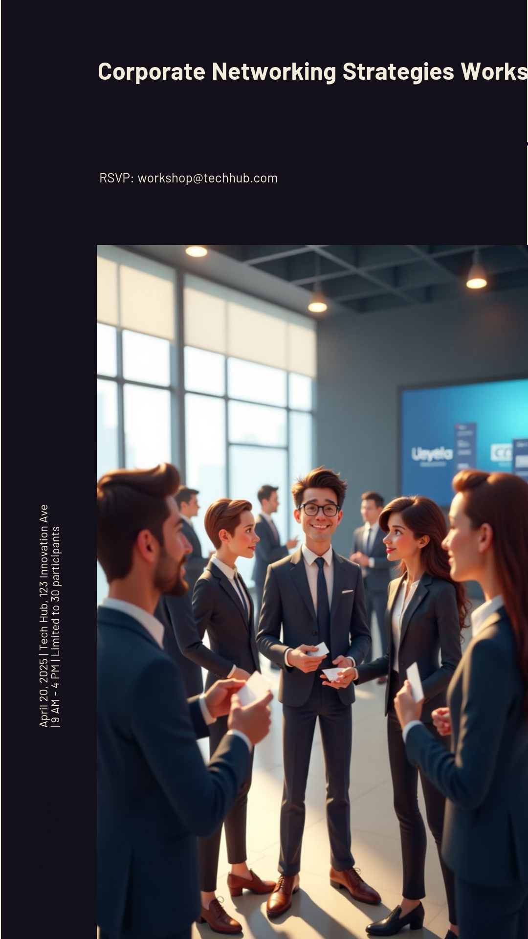 Make your own Corporate Networking Strategies Workshop Poster!