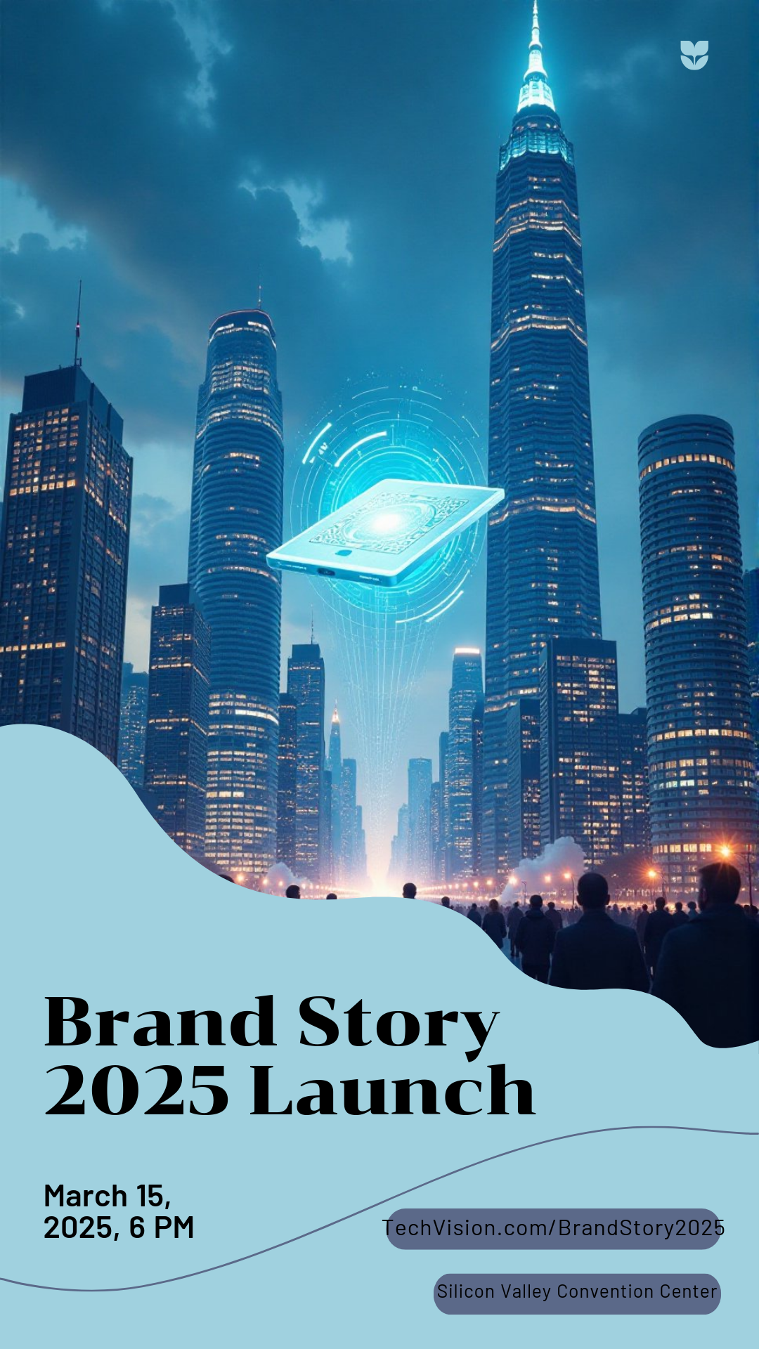 TechVision Brand Story 2025 Poster Template - AI Designs by MolyPix.AI