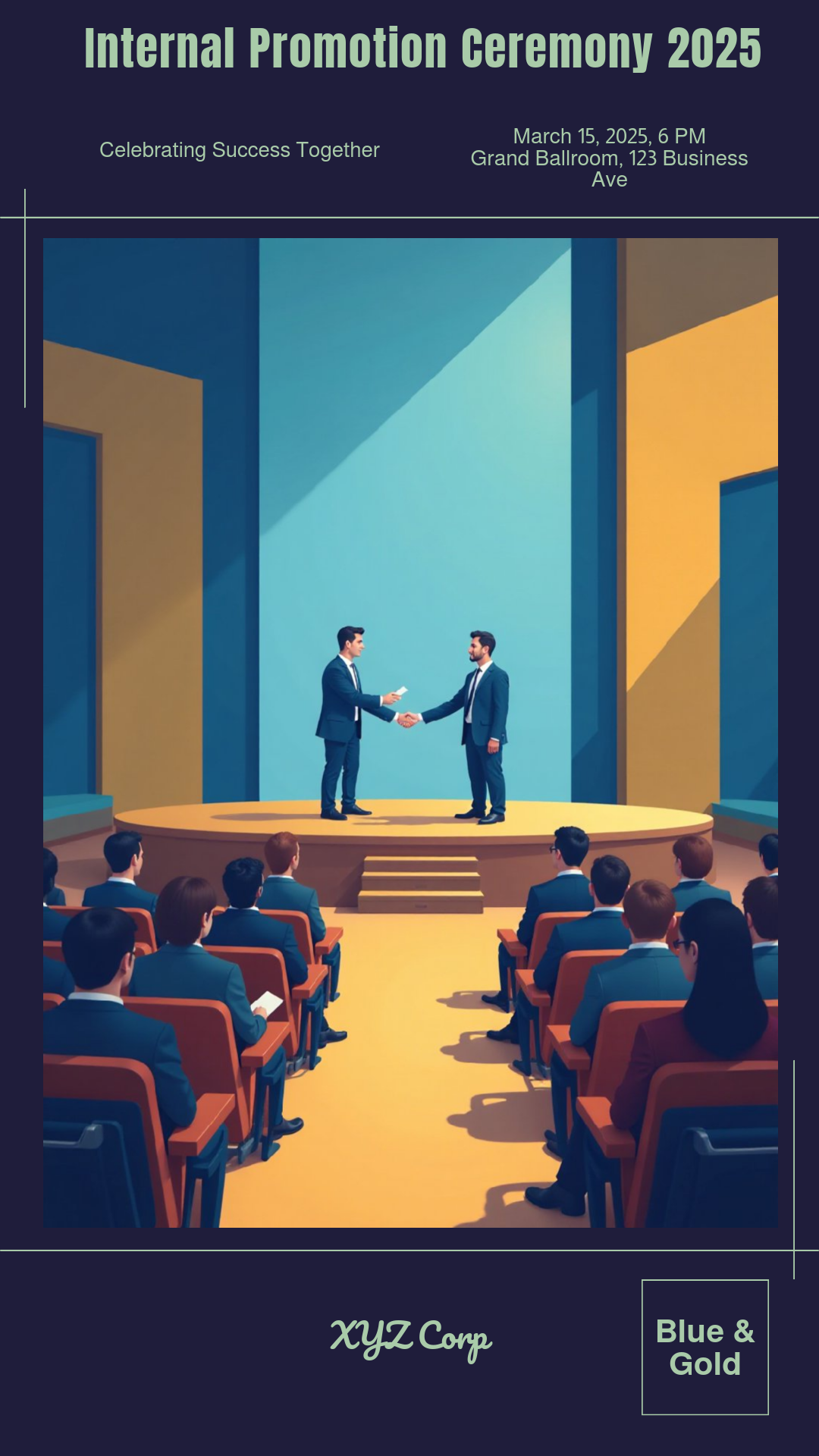 Unleash Your Creativity! Design your own Internal Promotion 2025 Ceremony Poster now!