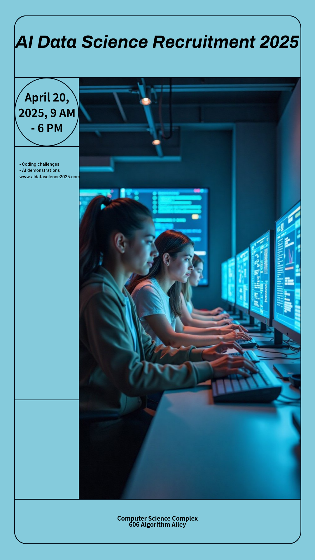 Make your own AI Data Science Campus Recruitment 2025 Poster!