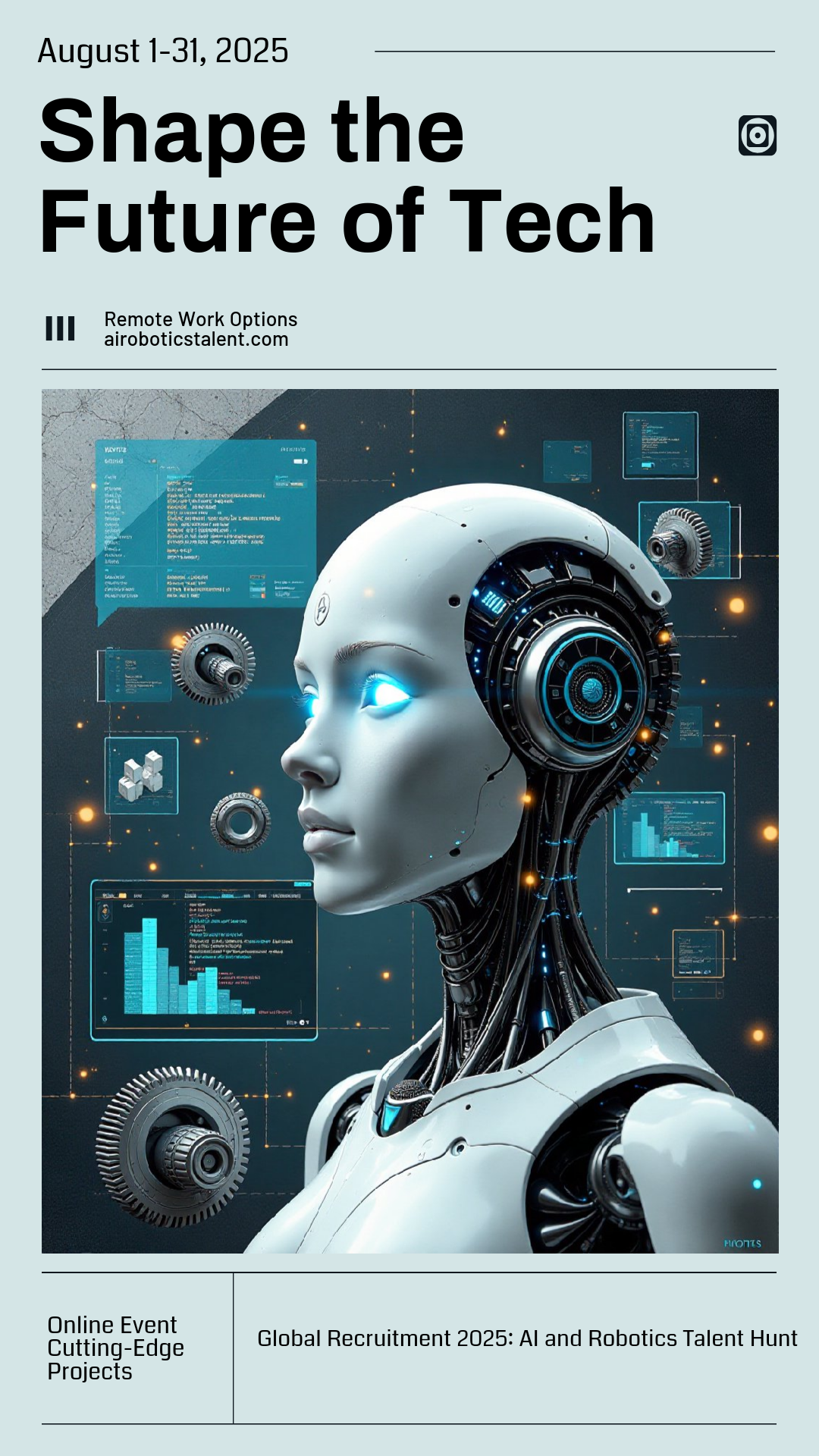 Make your own AI Robotics Global Recruitment 2025 Poster!