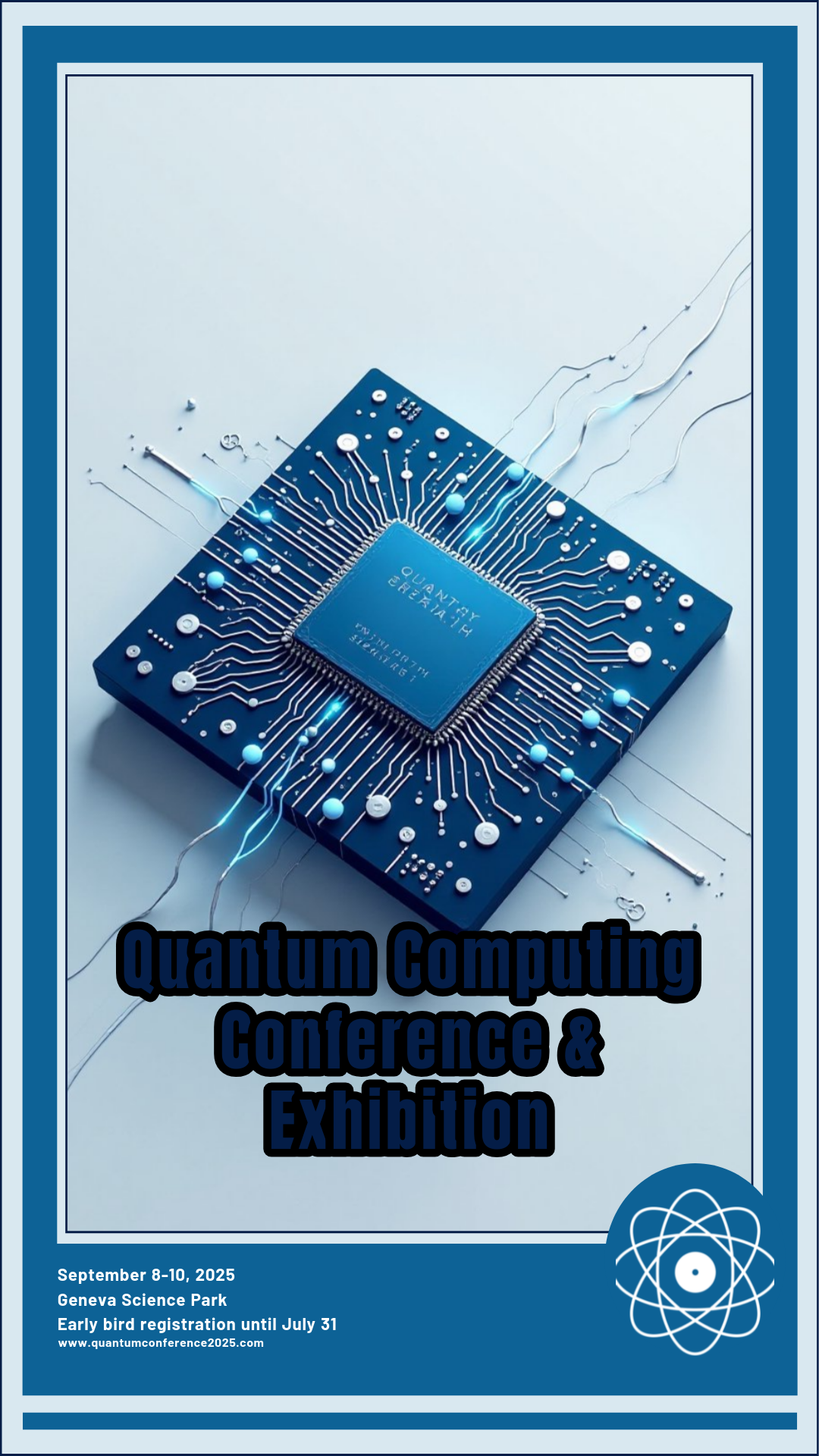 Make your own Quantum Computing Upcoming Technology Exhibitions Poster!