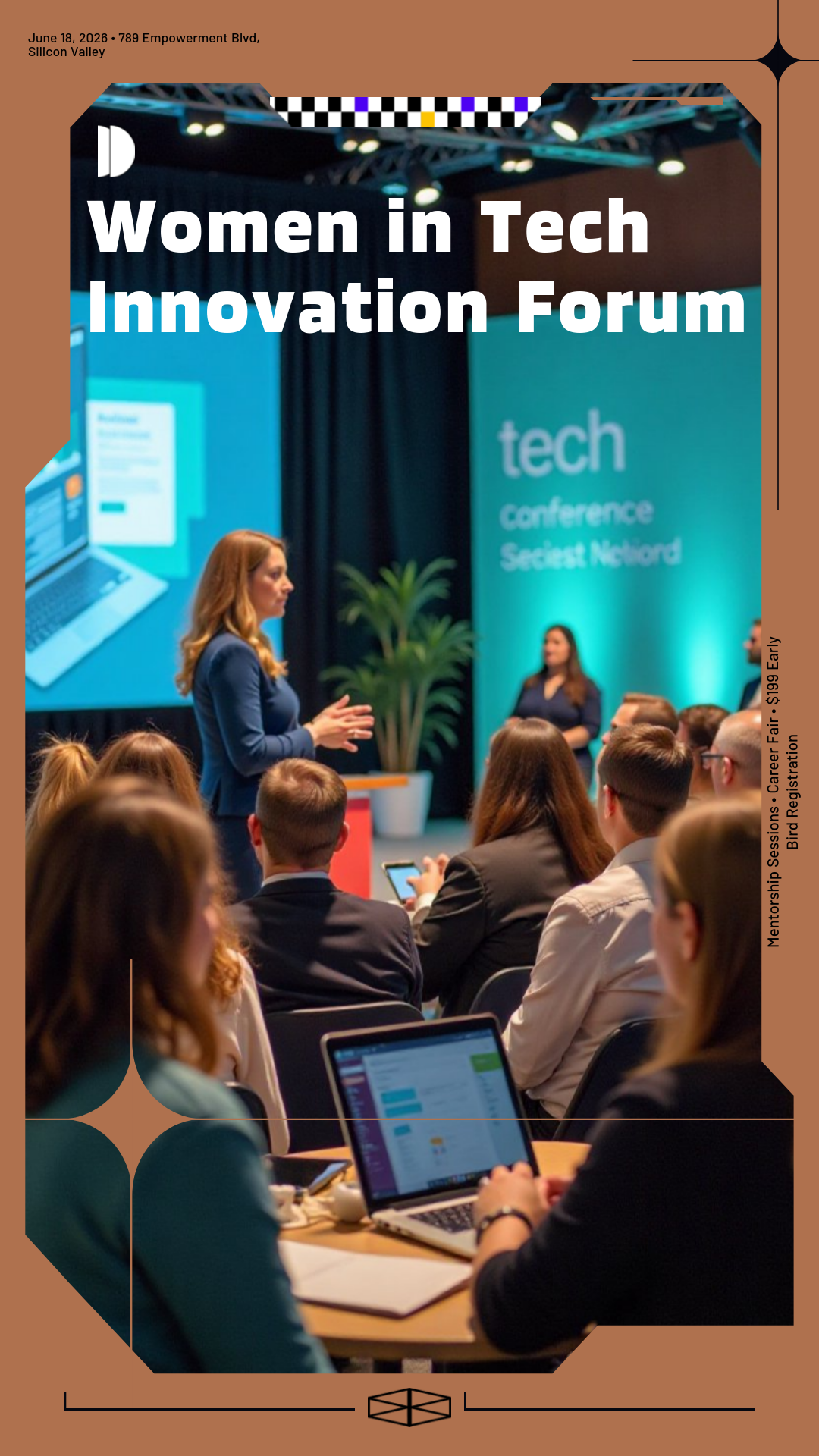 Make your own Women in Tech Innovation Conferences Poster!