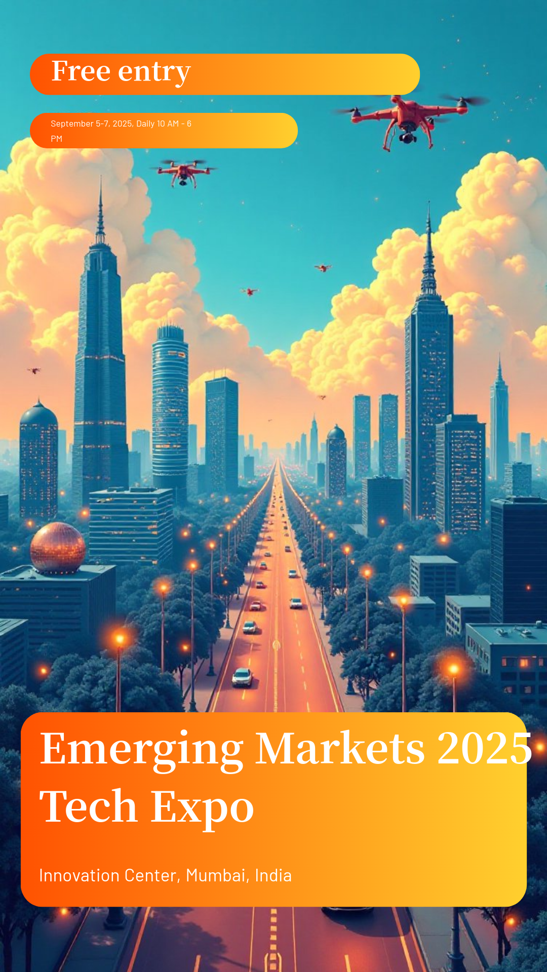 Emerging Markets 2025 Tech Poster Template - AI Designs by MolyPix.AI