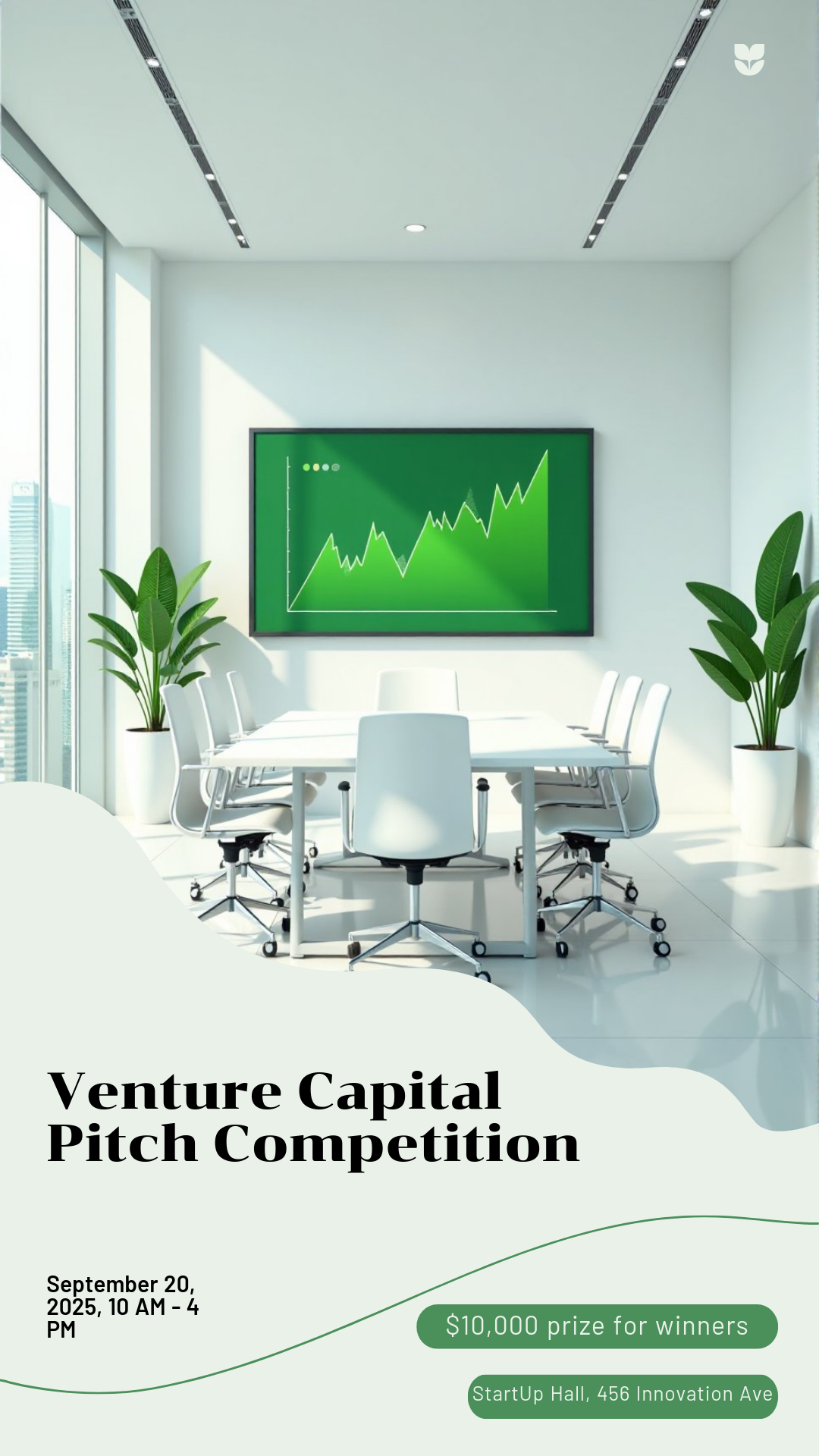 Make an Venture Capital Pitch Competition Poster that showcases your style - it's that simple!