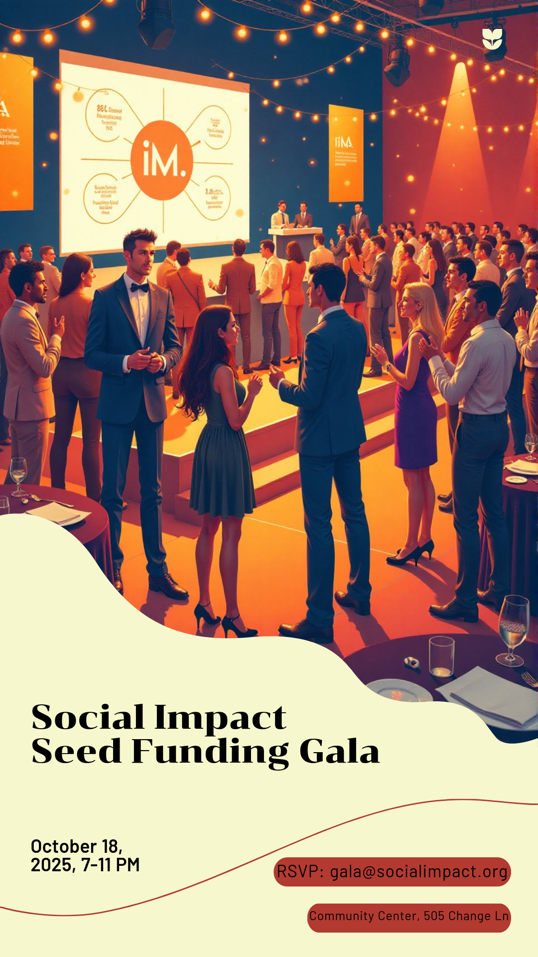 Get creative! Design your perfect Social Impact Seed Funding Poster!