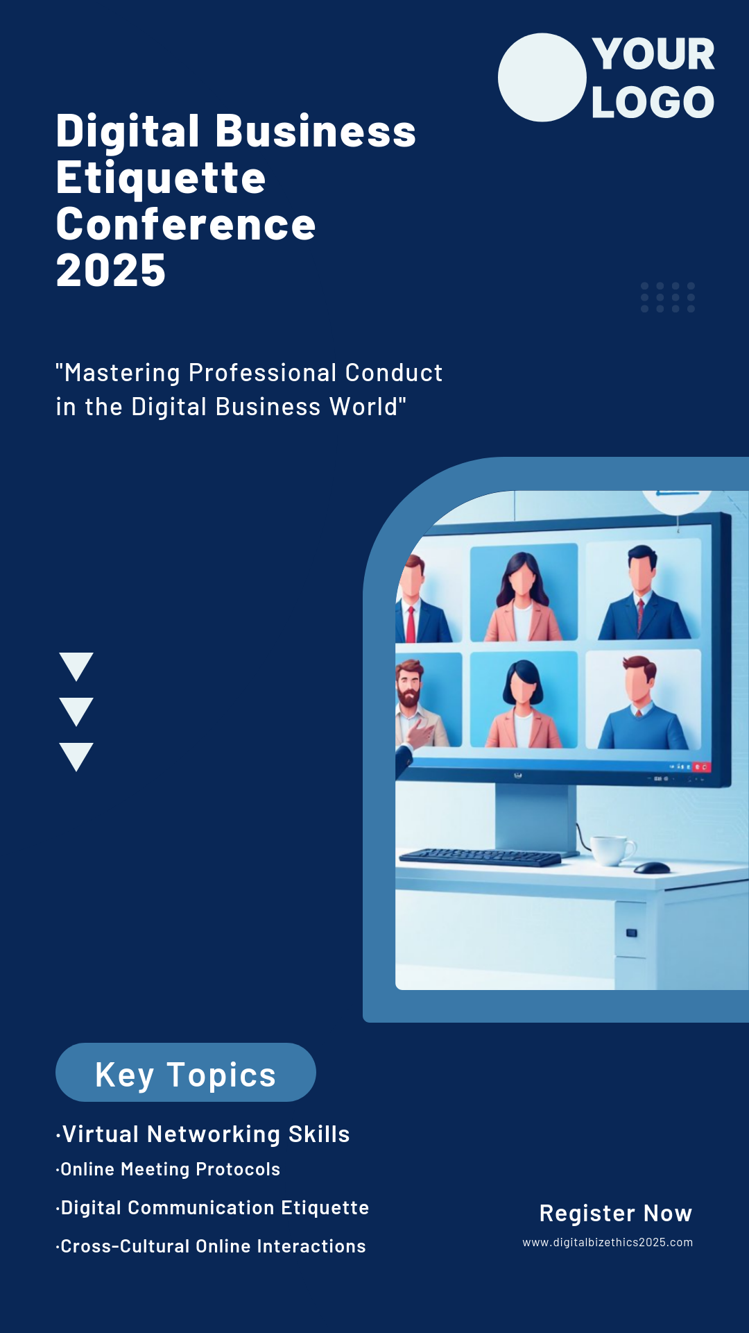 Make your own Digital Business Meeting Etiquette 2025 Poster!