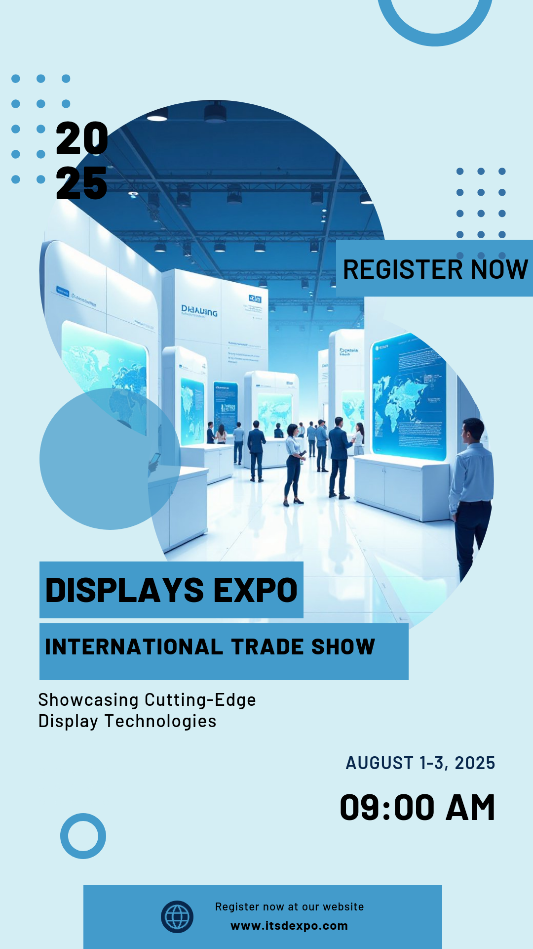 Make an International Trade Show Displays Expo Poster that showcases your style - it's that simple!