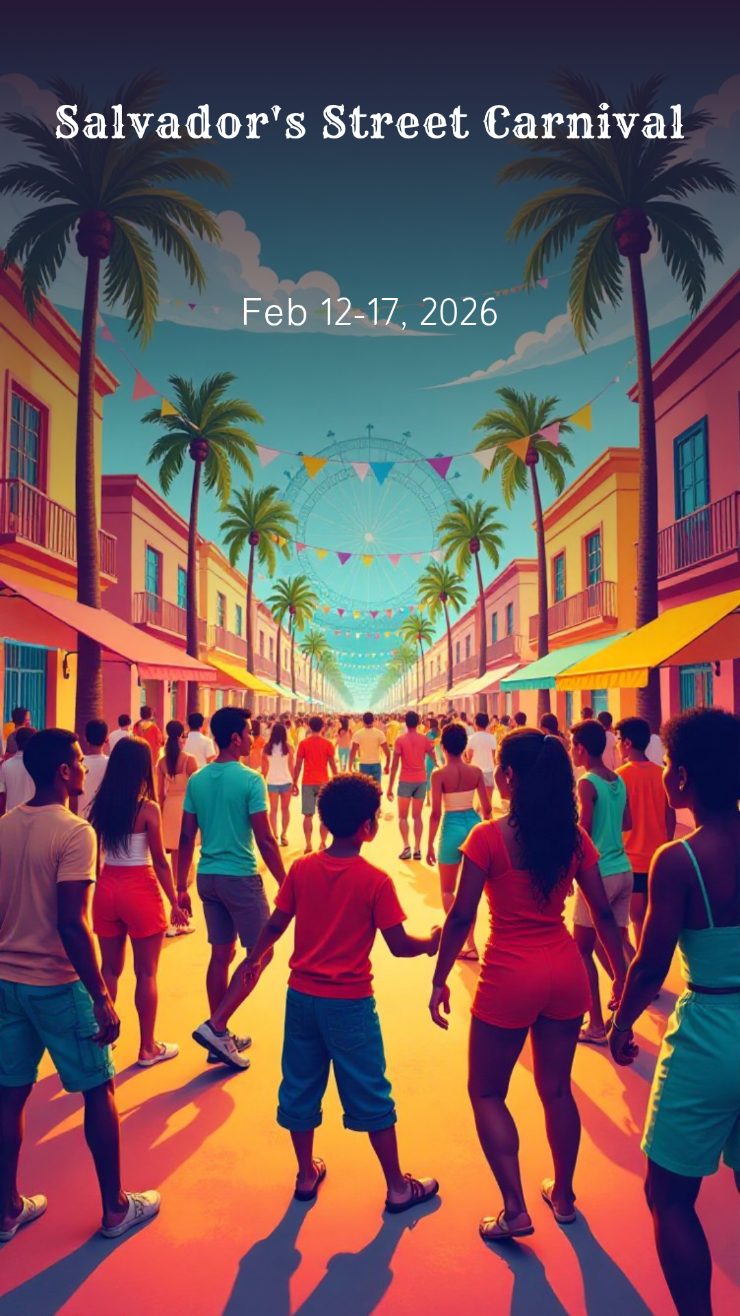 Unleash Your Creativity! Design your own Salvador's Street Carnival Poster now!