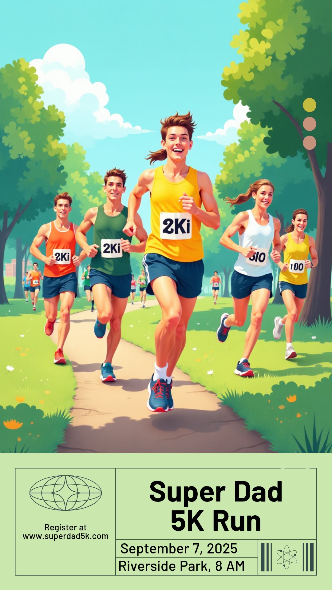 Make your own Super Dad 5K Run Poster!
