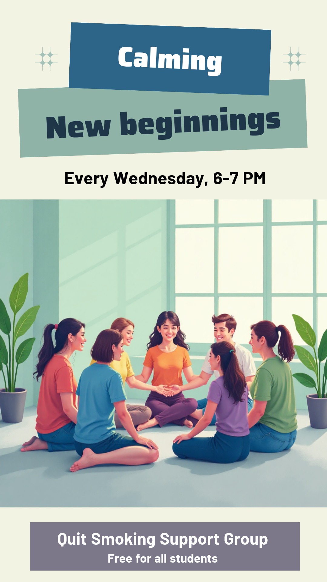 Unleash Your Creativity! Design your own Quit Smoking Smoke-free Campus Poster now!