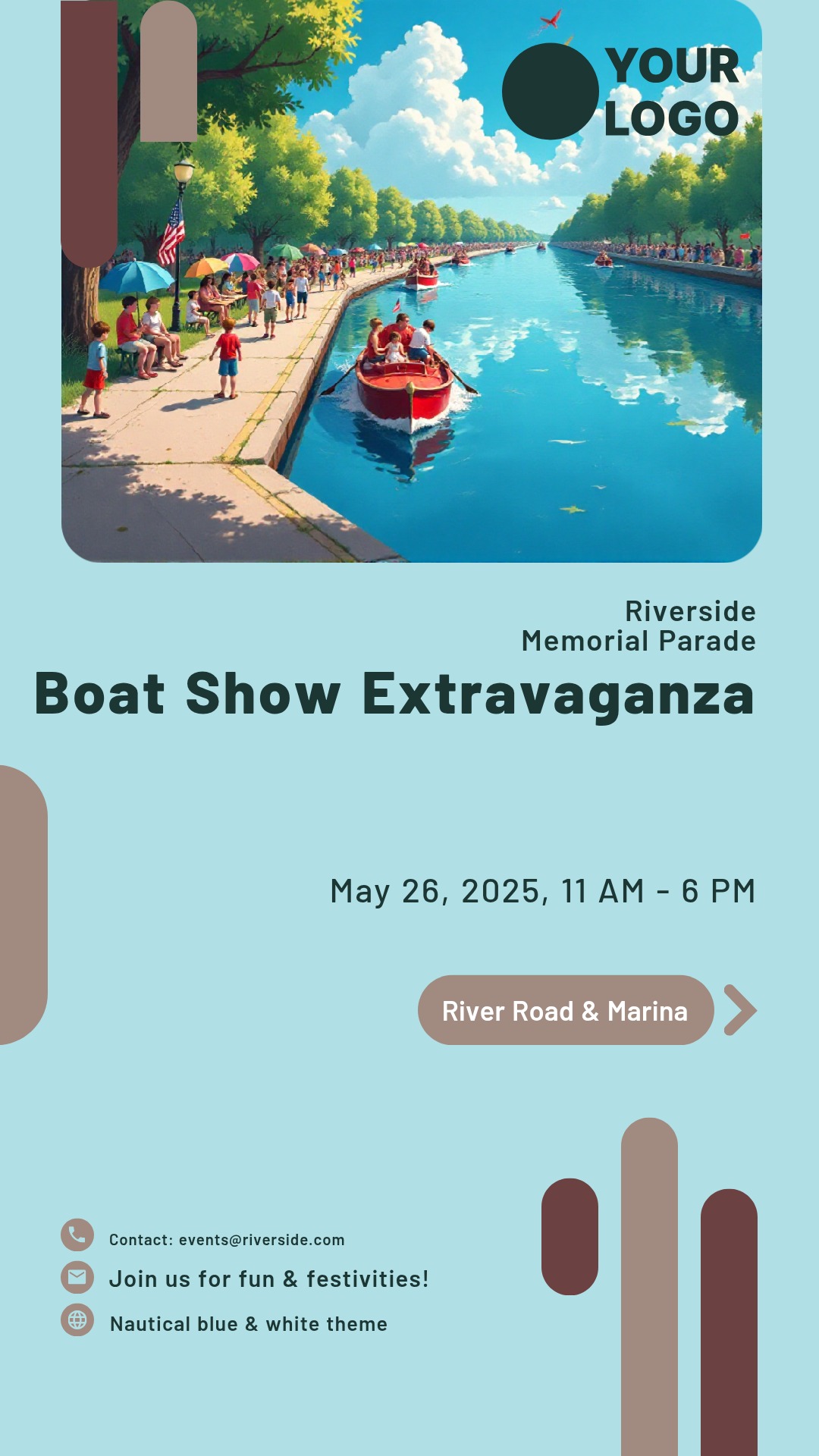 Make an Riverside Memorial Day Parade Poster that showcases your style - it's that simple!