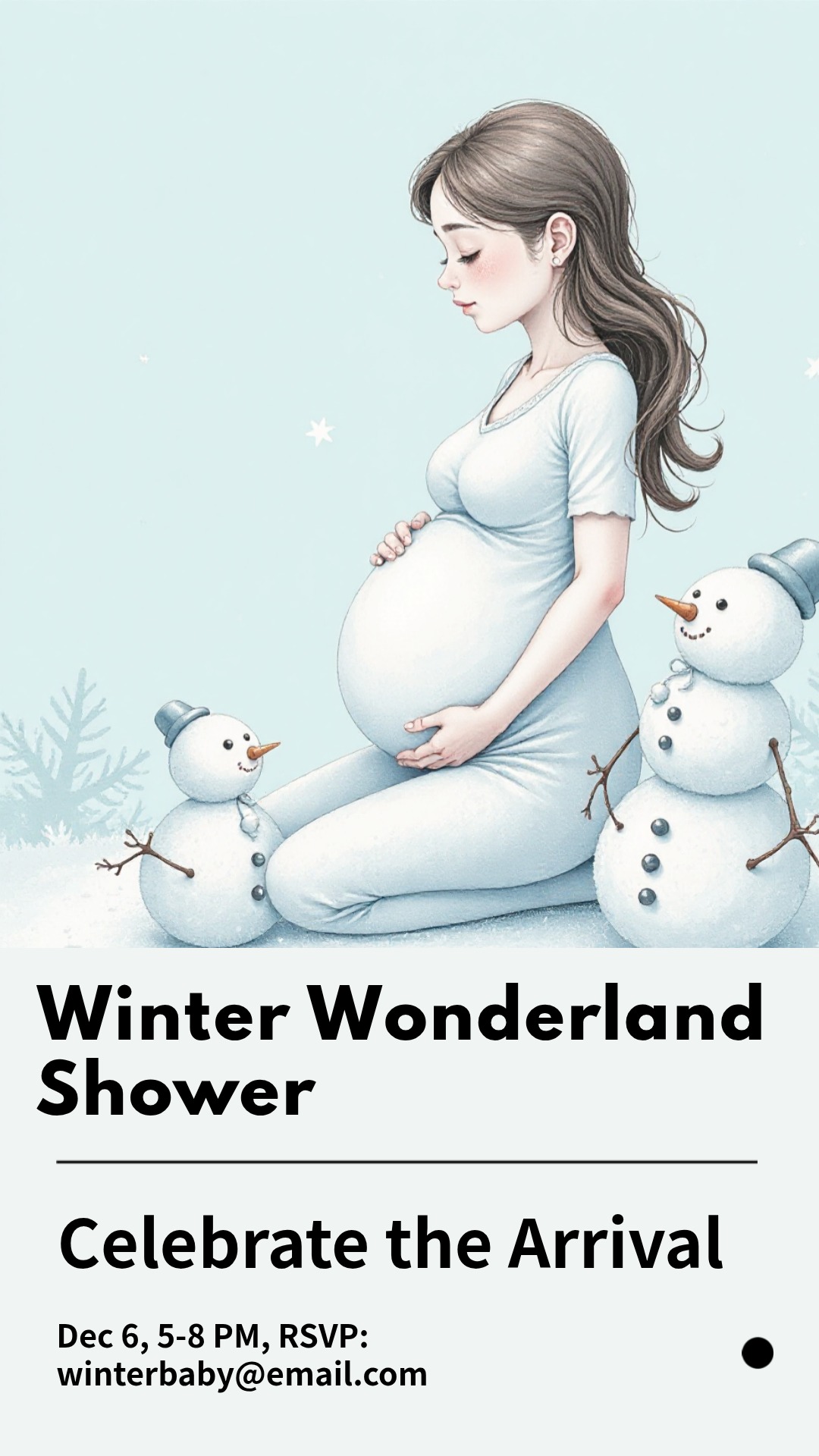Capture the beauty of design by creating an Winter Wonderland Baby Shower Poster!
