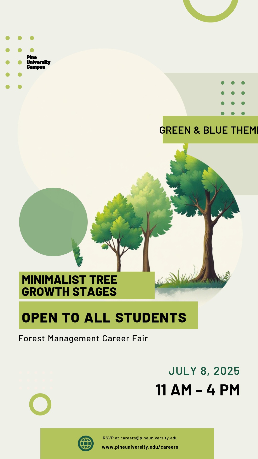 Make an Forest Management Career Fair Poster that showcases your style - it's that simple!
