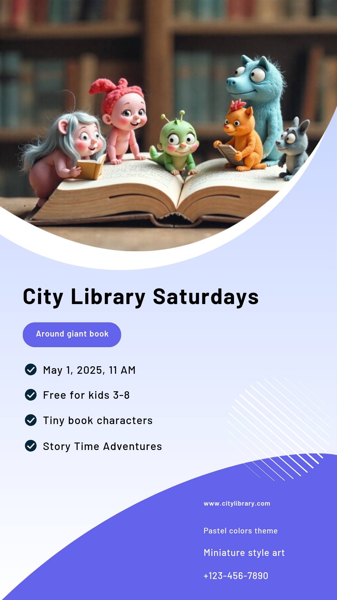 Get creative! Design your perfect Story Time Children's Education Poster!