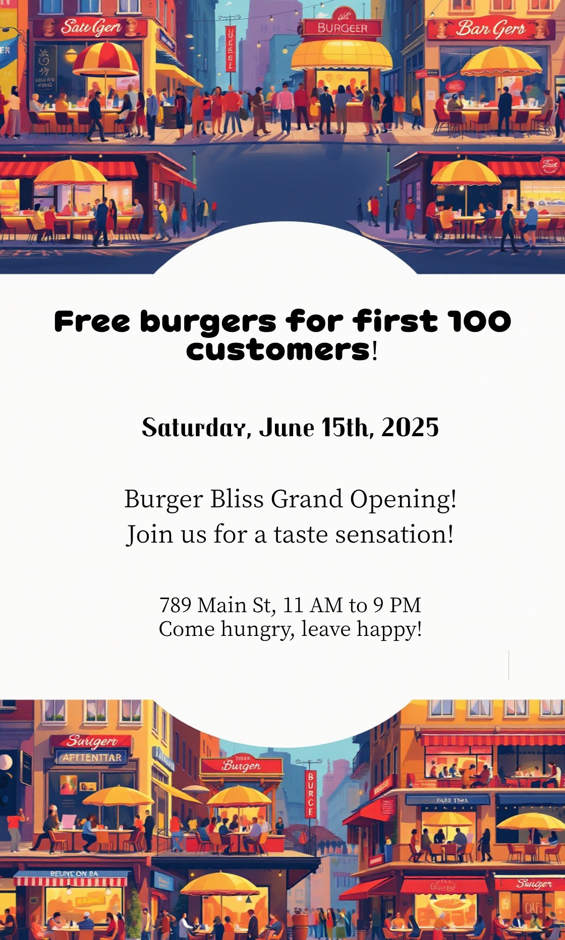 Make an Fast Food Grand Opening Invitation that showcases your style - it's that simple!