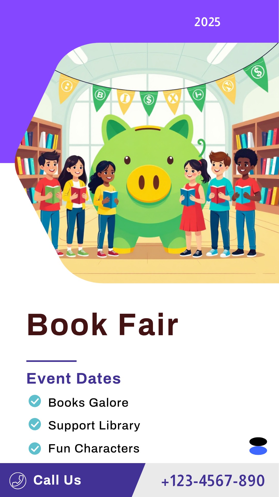 Capture the beauty of design by creating an Scholastic Book Fair Fundraiser Poster!