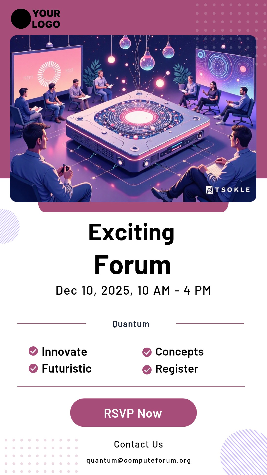 Quantum Computing Innovations in Technology Poster Template - AI ...