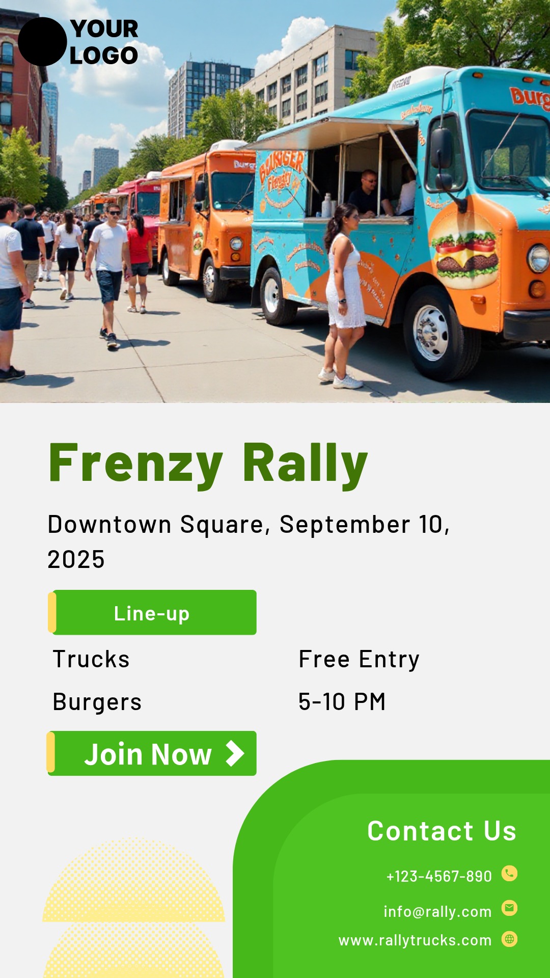 Unleash Your Creativity! Design your own Burger Frenzy Food Truck Poster now!