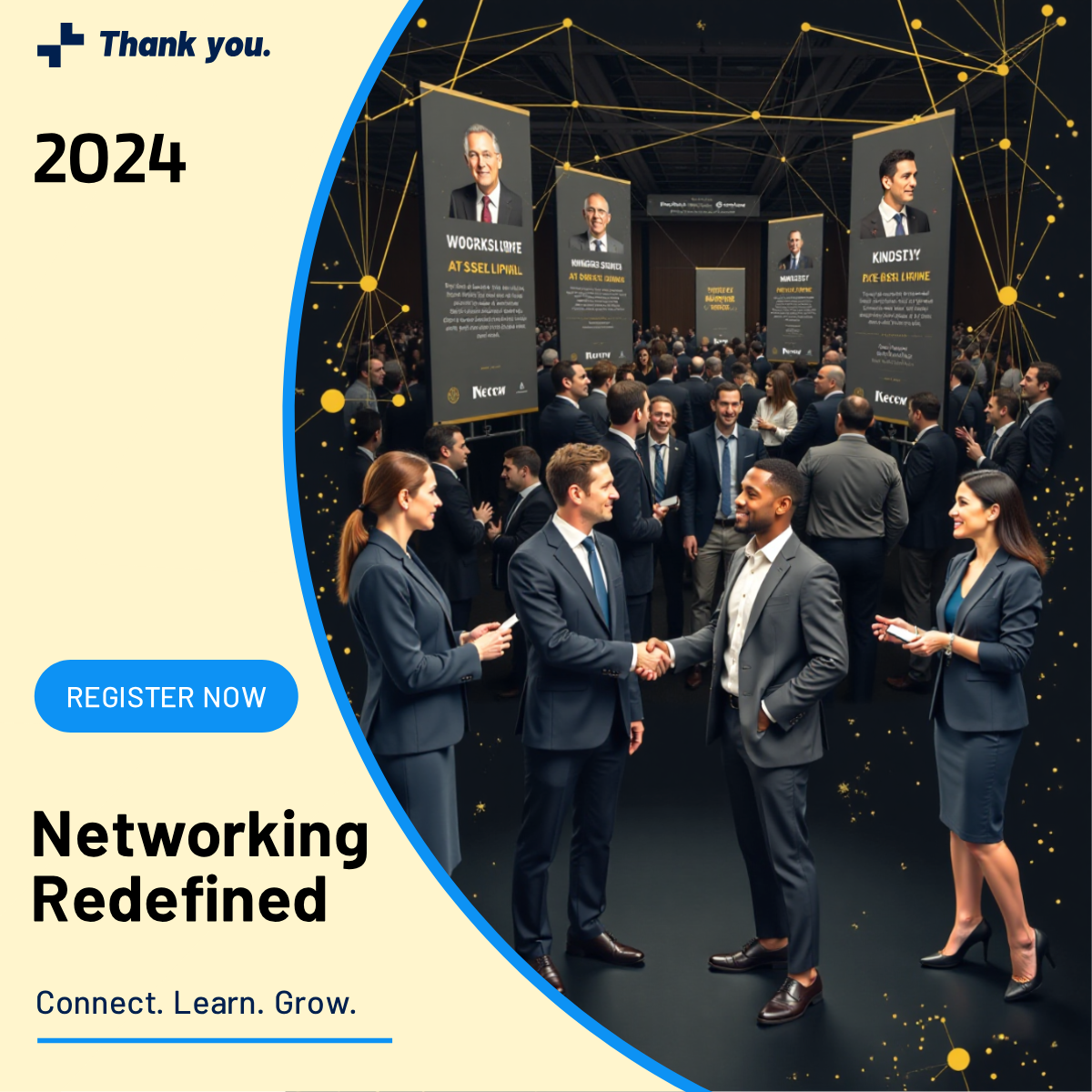 Industry Networking Event Marketing LinkedIn Post Template - AI Designs ...