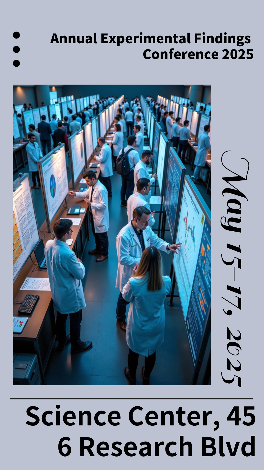 Personalize this Annual Experimental Findings 2025 Conference Poster template!