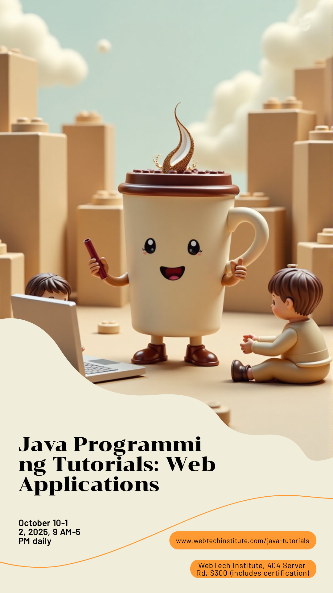 Web App Java Programming Tutorials Poster Template - AI Designs by ...