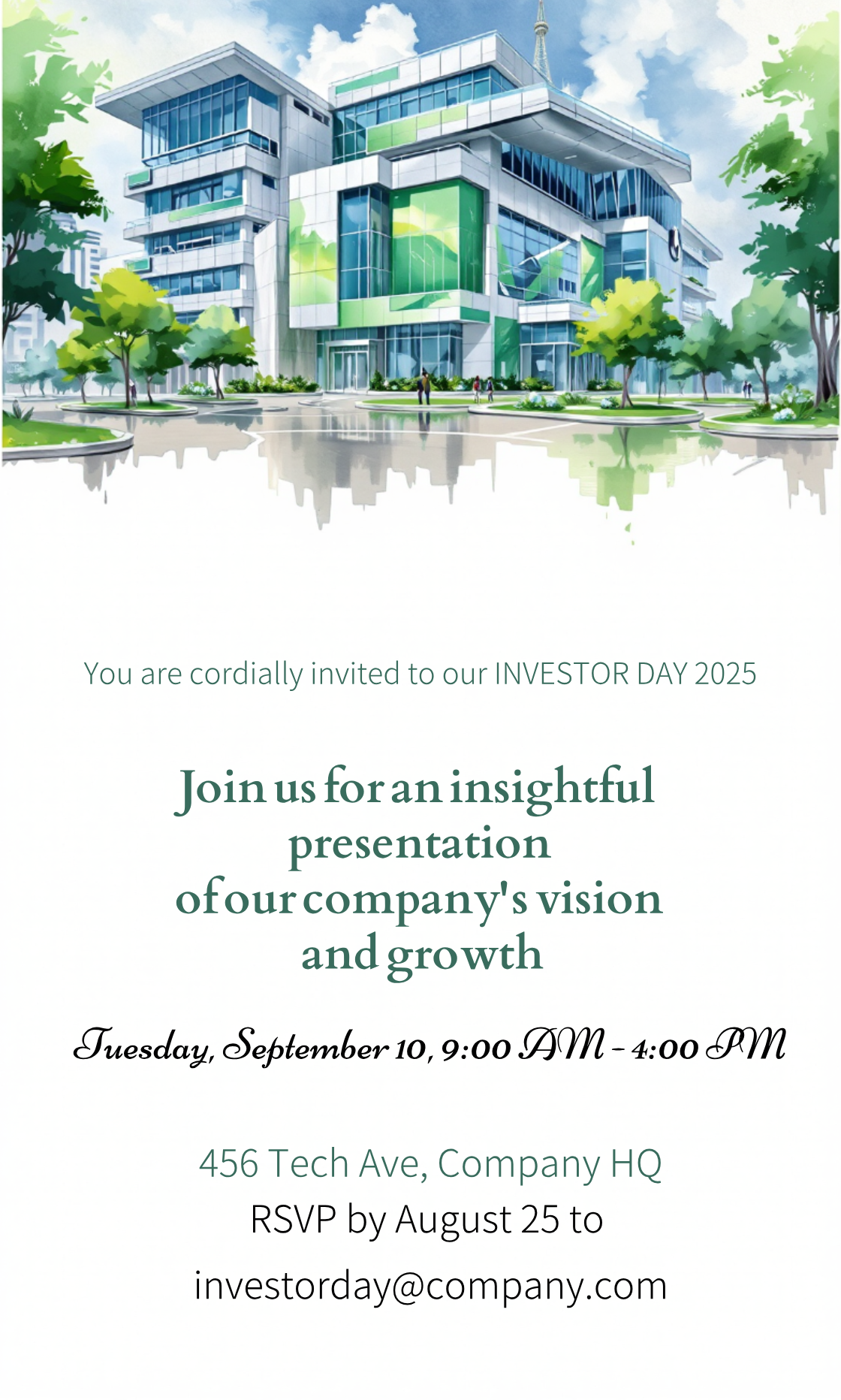 Make an Investor Day 2025 Investor Relations Invitation that showcases your style - it's that simple!